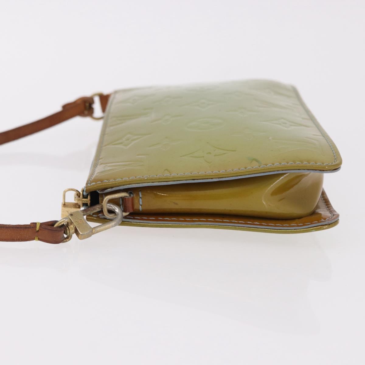 LOUIS VUITTON Monogram Vernis Lexington Pouch Baby Blue M91011 LV Auth ep15107