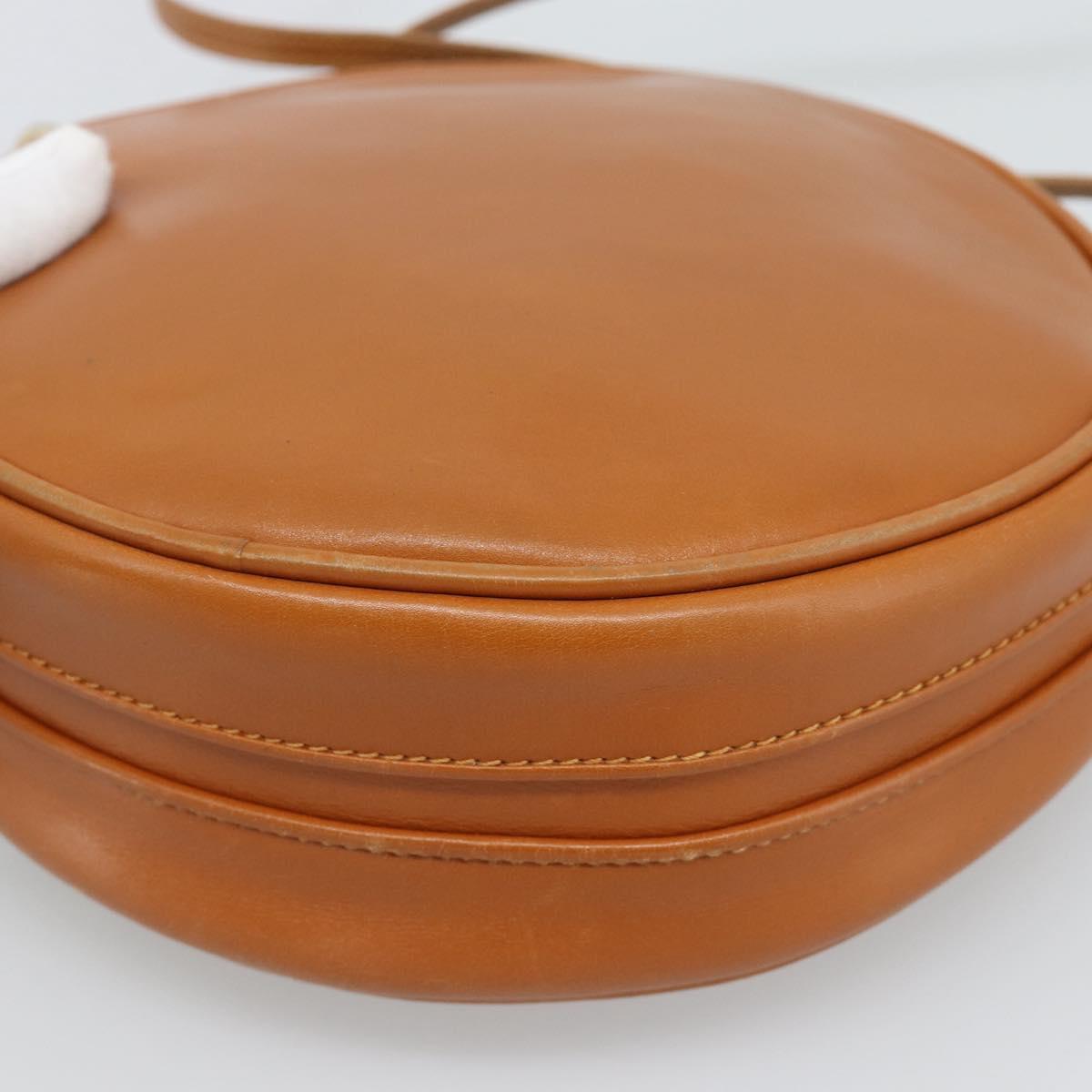 GUCCI Shoulder Bag Leather Brown Gold 007 37 5575 Auth ep15110