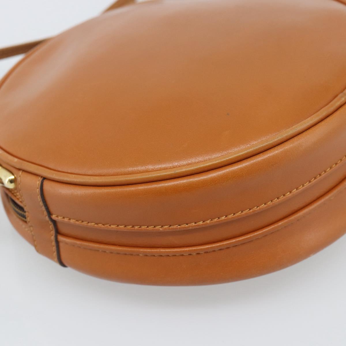 GUCCI Shoulder Bag Leather Brown Gold 007 37 5575 Auth ep15110