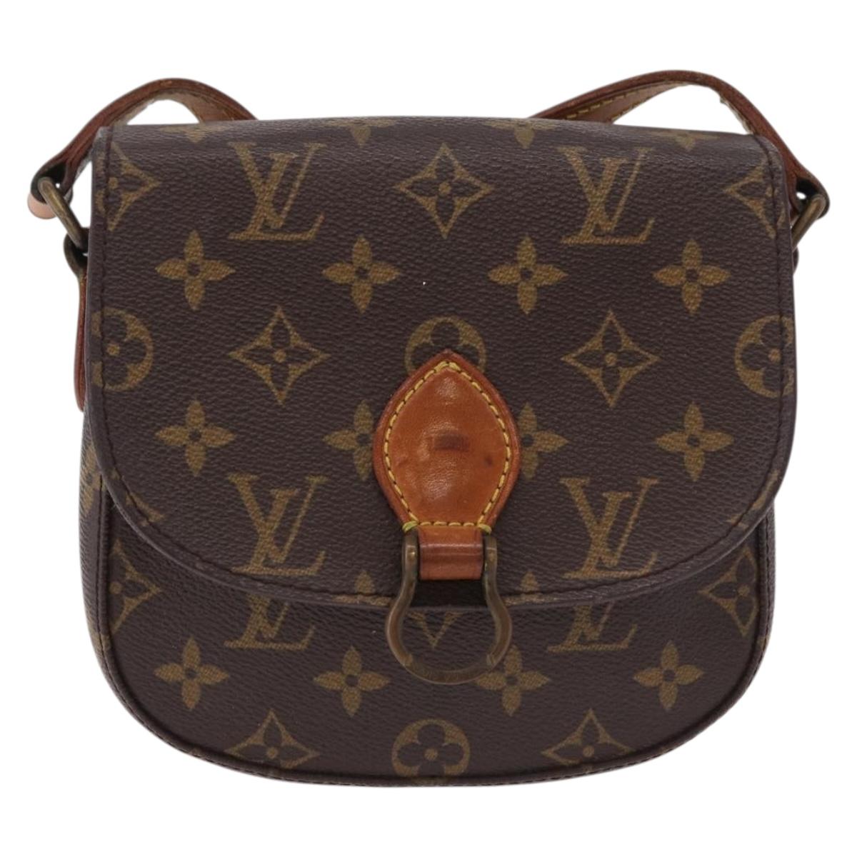 LOUIS VUITTON Monogram Saint Cloud PM Shoulder Bag M51244 LV Auth ep15111A