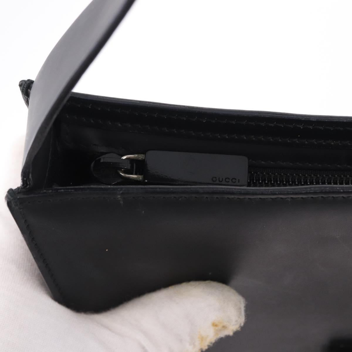 GUCCI Shoulder Bag PVC Canvas Black 001 3066 Auth ep15112