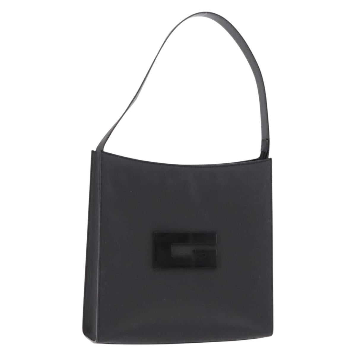GUCCI Shoulder Bag PVC Canvas Black 001 3066 Auth ep15112