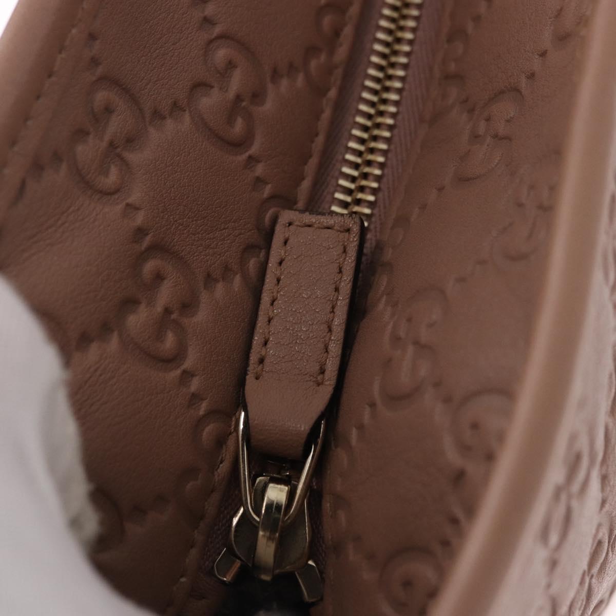 GUCCI GG Canvas Guccissima Tote Bag Leather Beige Gold 211137 Auth ep15114A