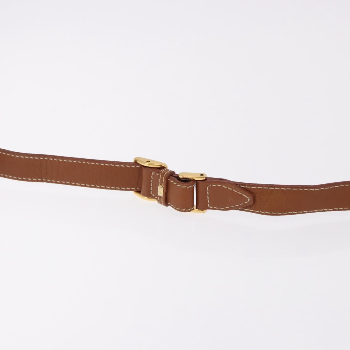 GUCCI GG Canvas Shoulder Bag Beige Gold Auth ep15115