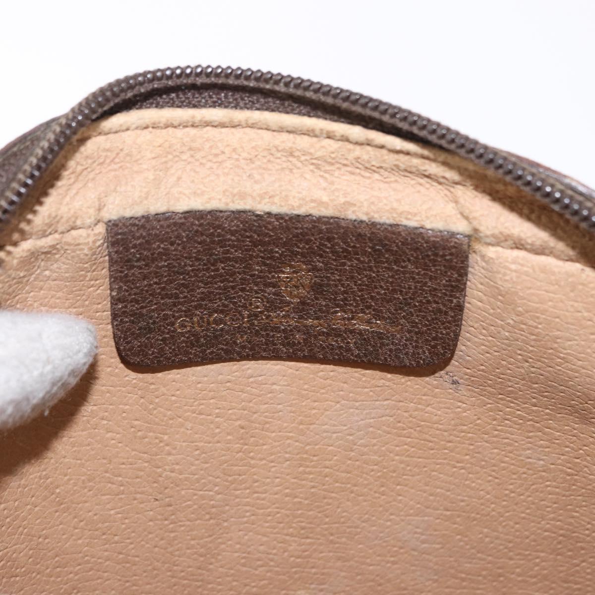 GUCCI GG Supreme Web Sherry Line Bag PVC Beige Gold 116 02 089 Auth ep15117