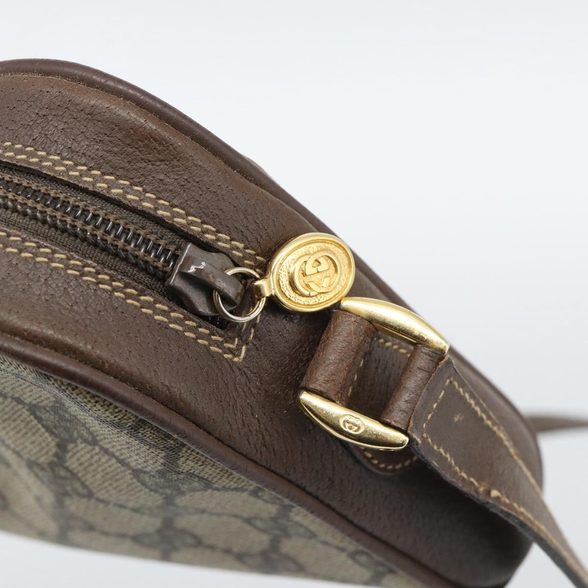 GUCCI GG Supreme Shoulder Bag PVC Outlet Beige Gold 001 58 6594 Auth ep15118