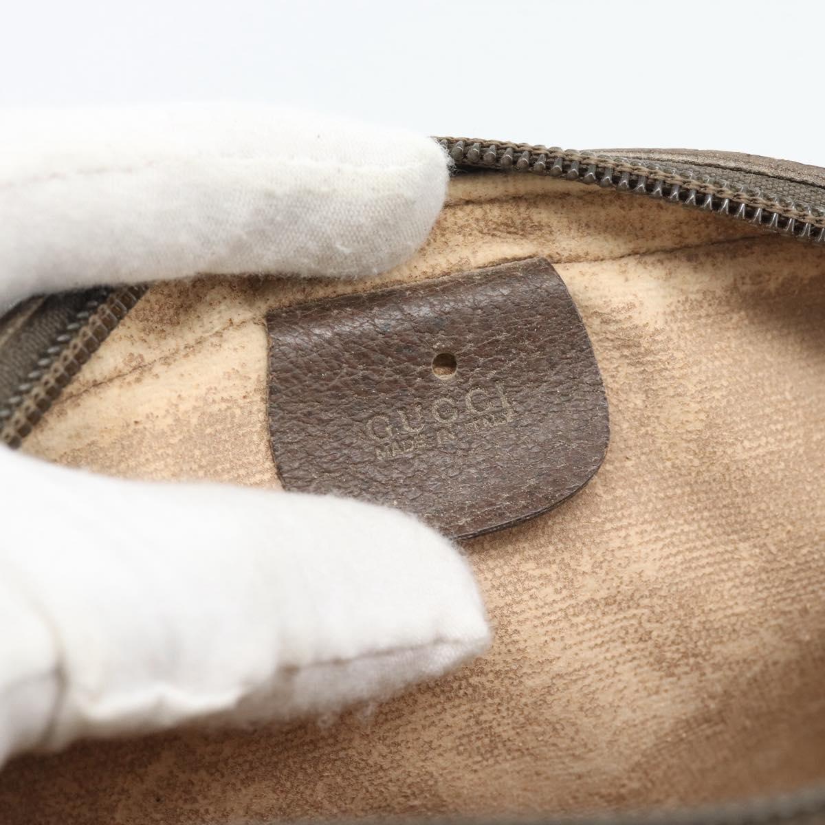 GUCCI GG Supreme Shoulder Bag PVC Outlet Beige Gold 001 58 6594 Auth ep15118