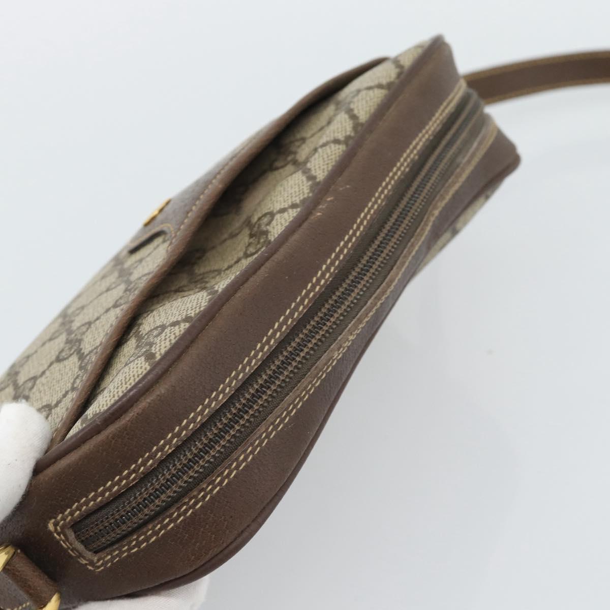 GUCCI GG Supreme Shoulder Bag PVC Outlet Beige Gold 001 58 6594 Auth ep15118