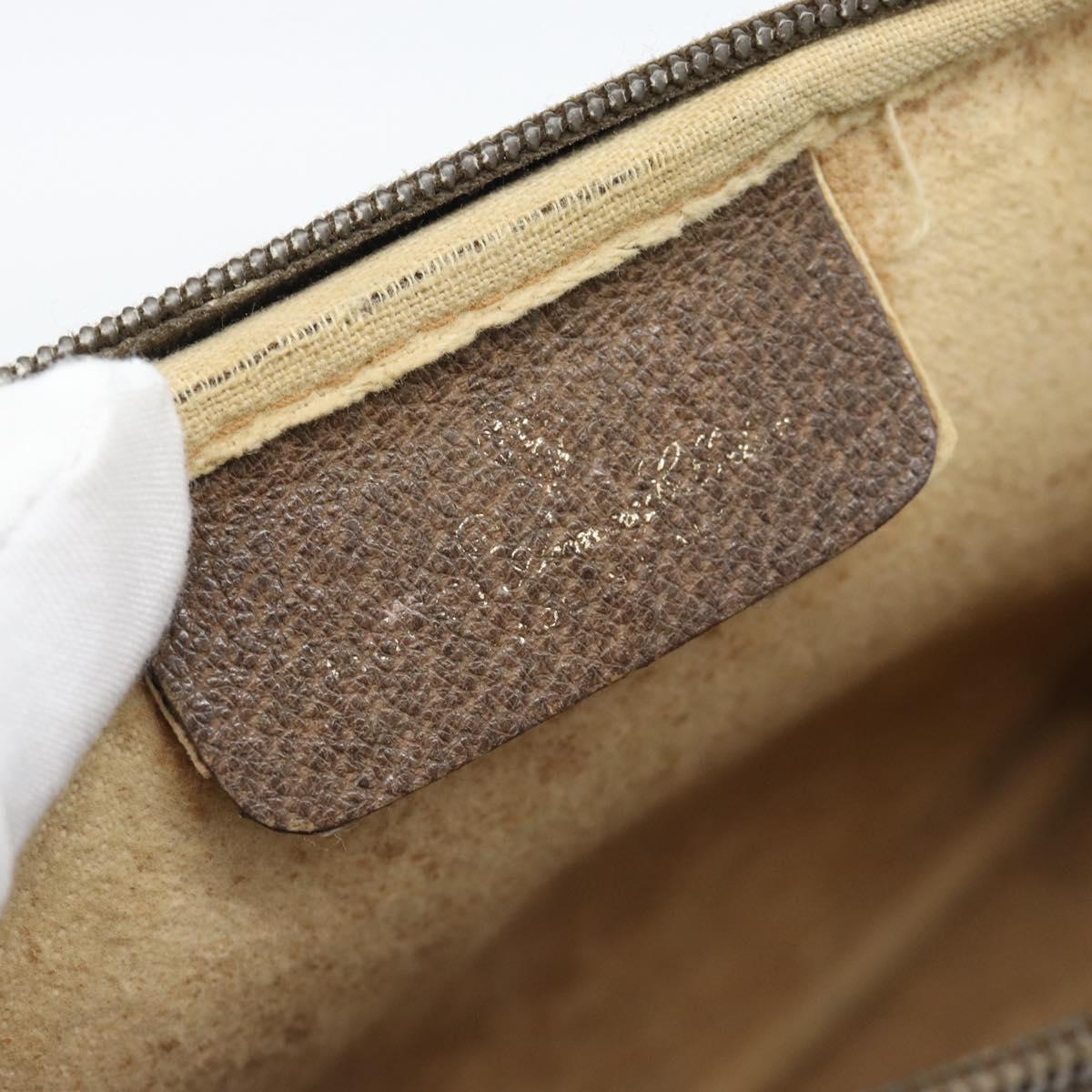 GUCCI GG Supreme Shoulder Bag PVC Beige Gold 97 02 068 Auth ep15127