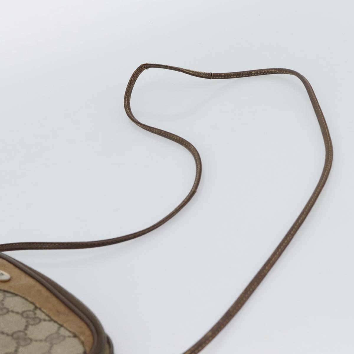 GUCCI GG Supreme Shoulder Bag PVC Beige Gold 97 02 068 Auth ep15127