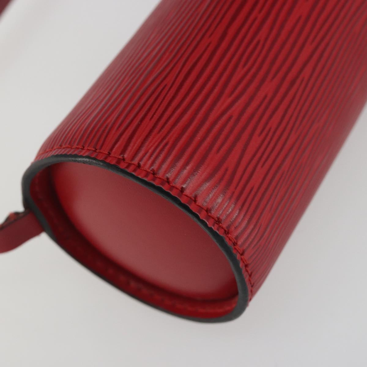 LOUIS VUITTON Epi Soufflot Pouch Accessory Pouch Red LV Auth ep15131