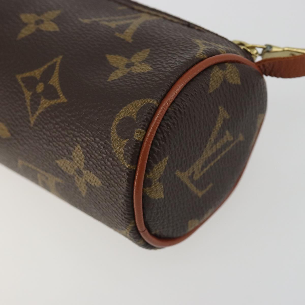 LOUIS VUITTON Monogram Papillon Pouch LV Auth ep15132