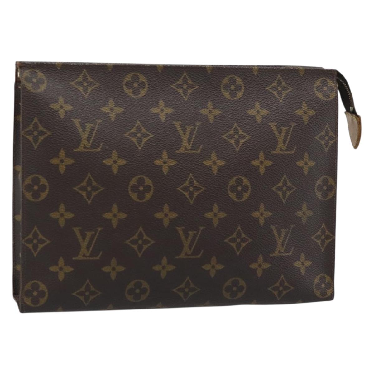 LOUIS VUITTON Monogram Poche Toilette 26 Pouch M47542 LV Auth ep15138