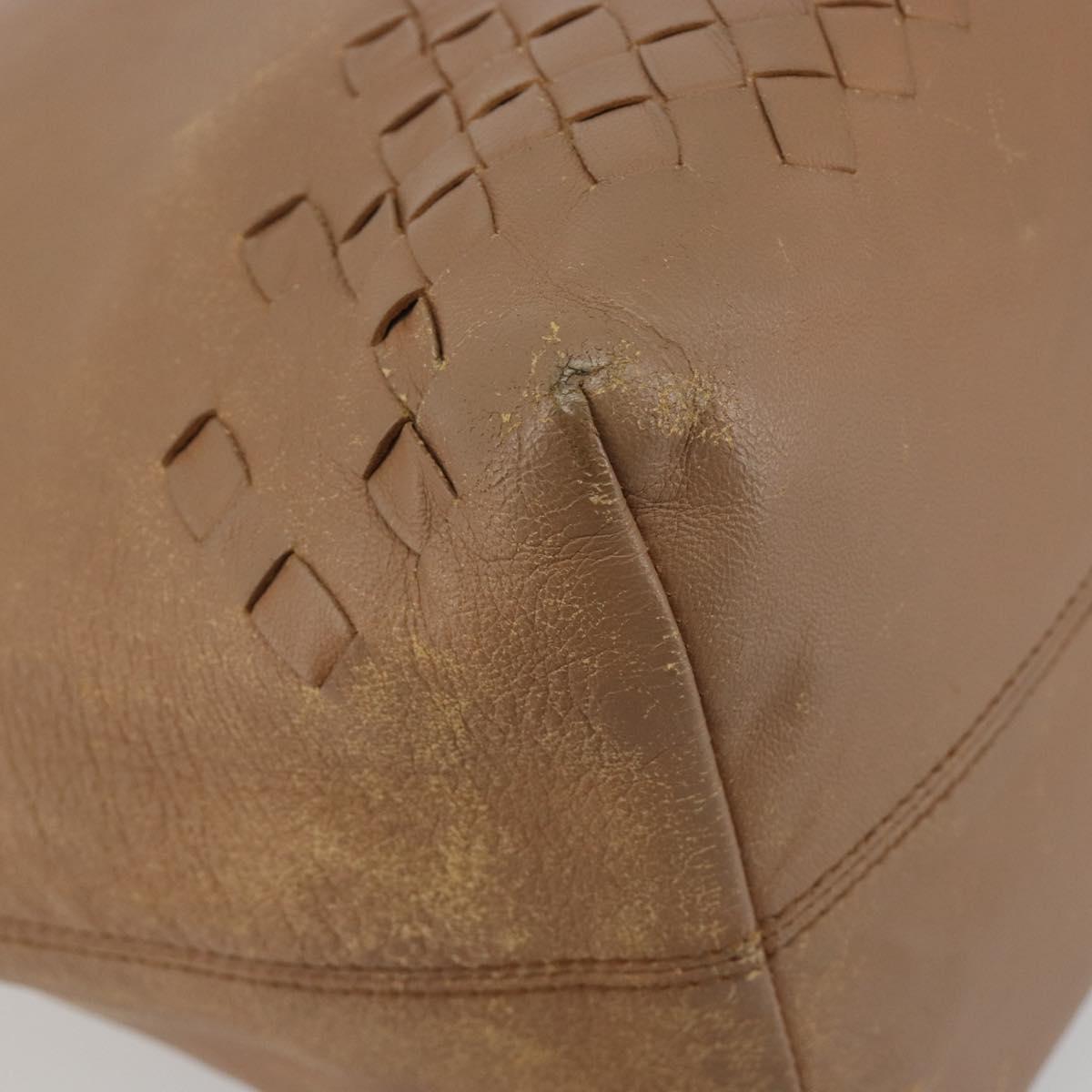 BOTTEGA VENETA INTRECCIATO Hand Bag Leather Outlet Beige 131673 Auth ep15142