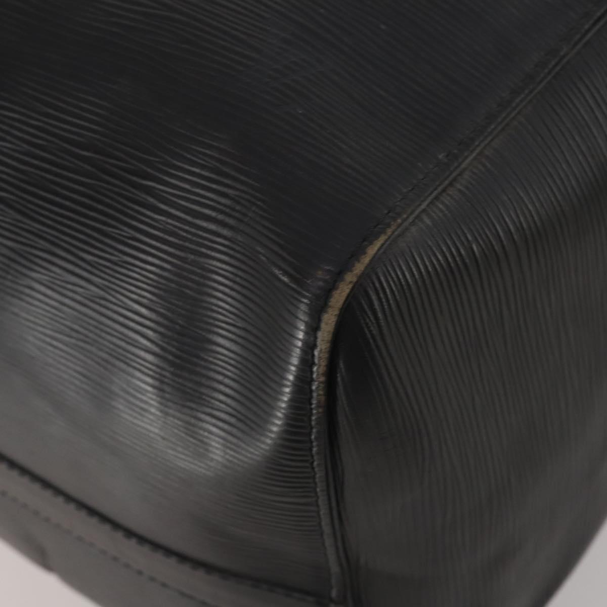 LOUIS VUITTON Epi Keepall 55 Boston Bag Noir M42952 LV Auth ep15146