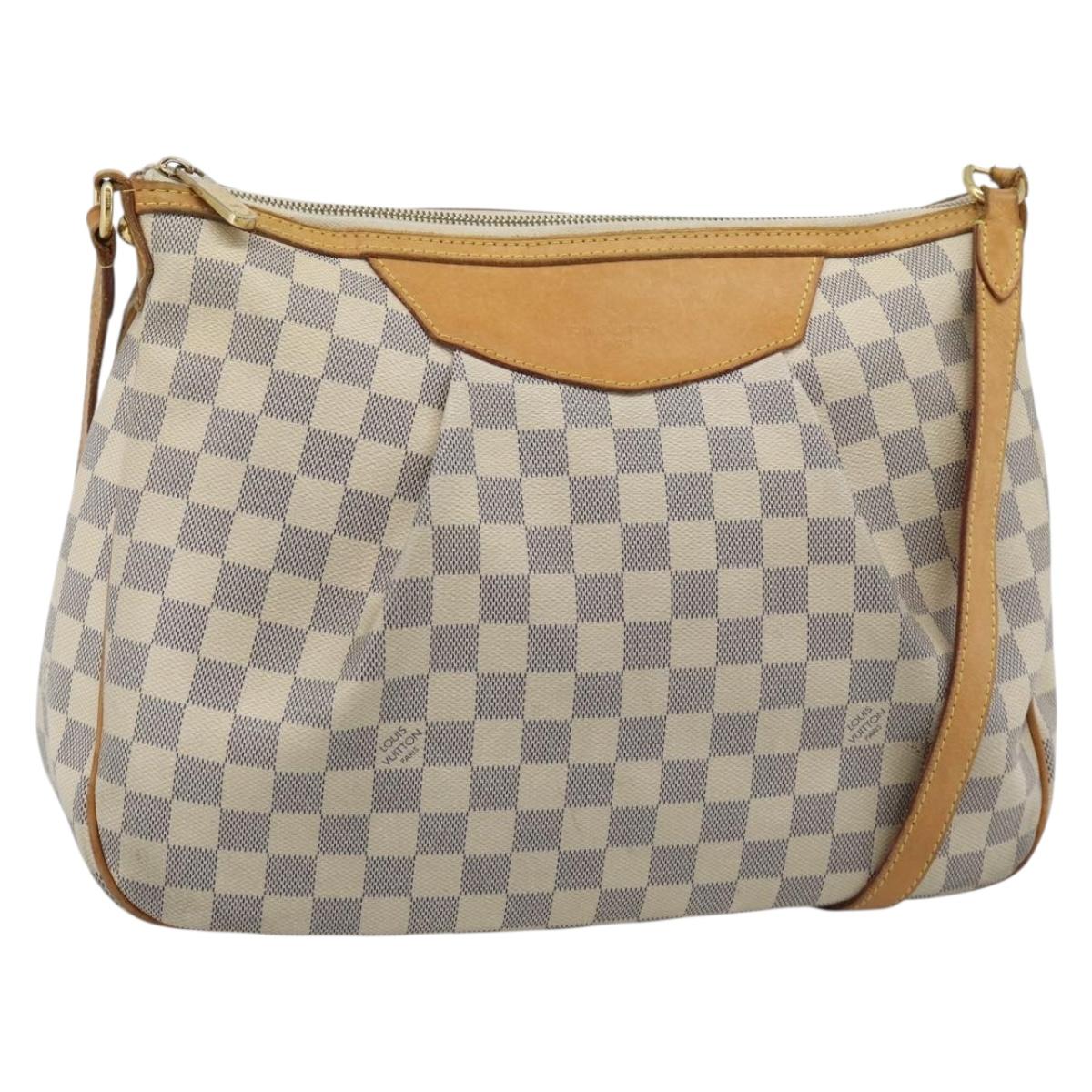 LOUIS VUITTON Damier Azur Siracusa MM Shoulder Bag N41112 LV Auth ep15149