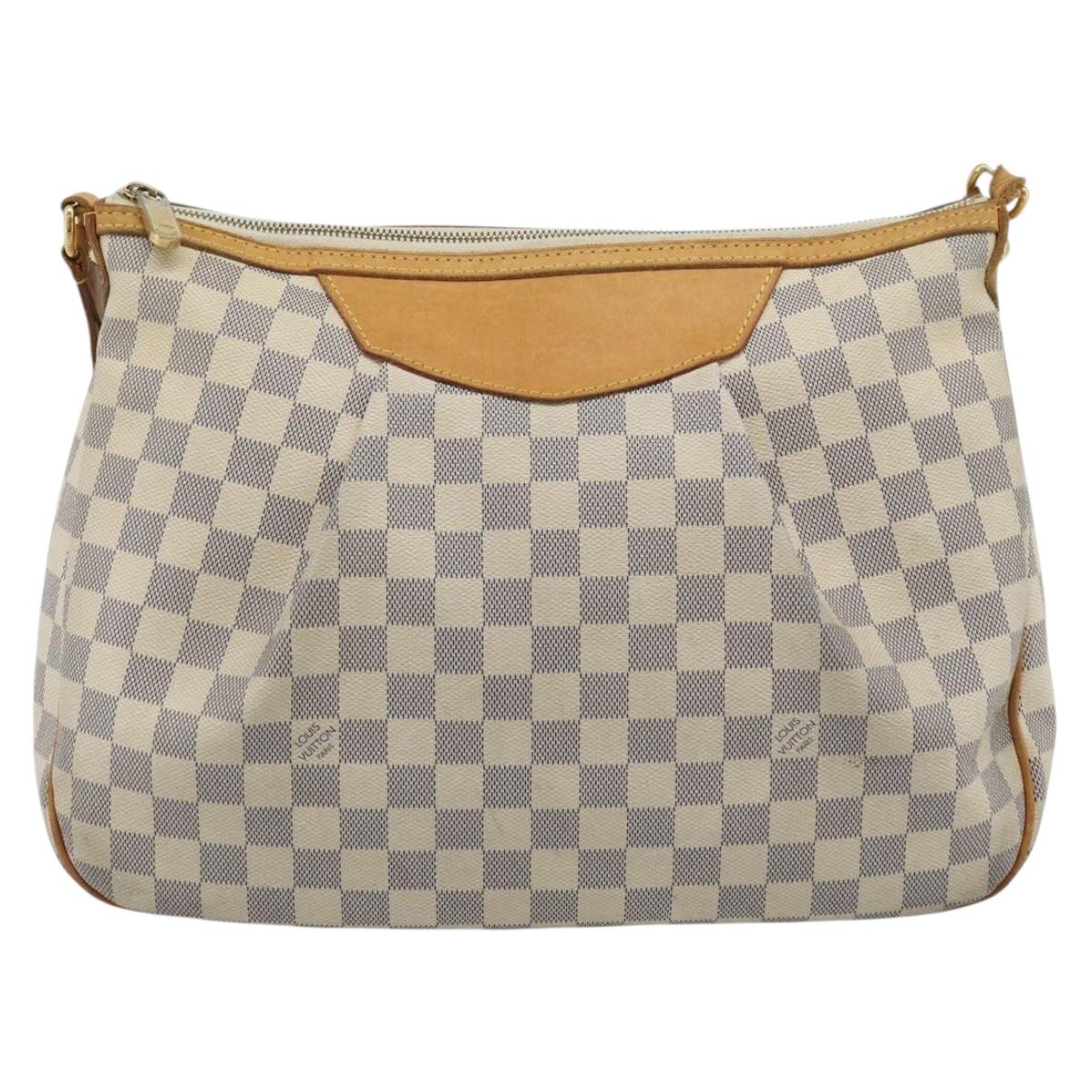 LOUIS VUITTON Damier Azur Siracusa MM Shoulder Bag N41112 LV Auth ep15149