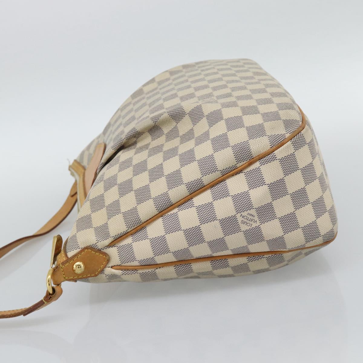LOUIS VUITTON Damier Azur Siracusa MM Shoulder Bag N41112 LV Auth ep15149