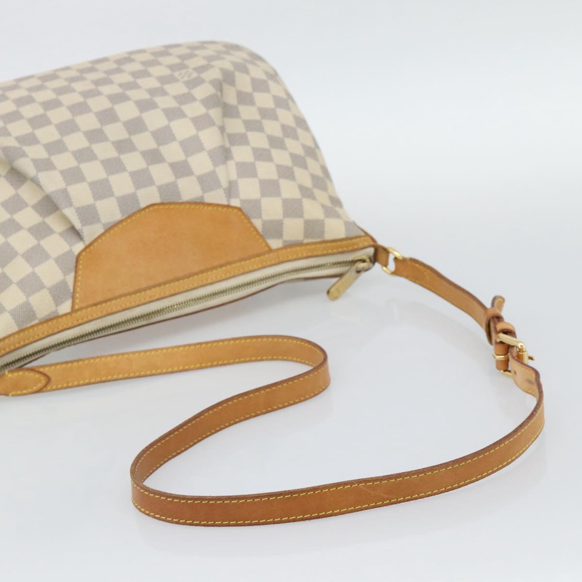 LOUIS VUITTON Damier Azur Siracusa MM Shoulder Bag N41112 LV Auth ep15149