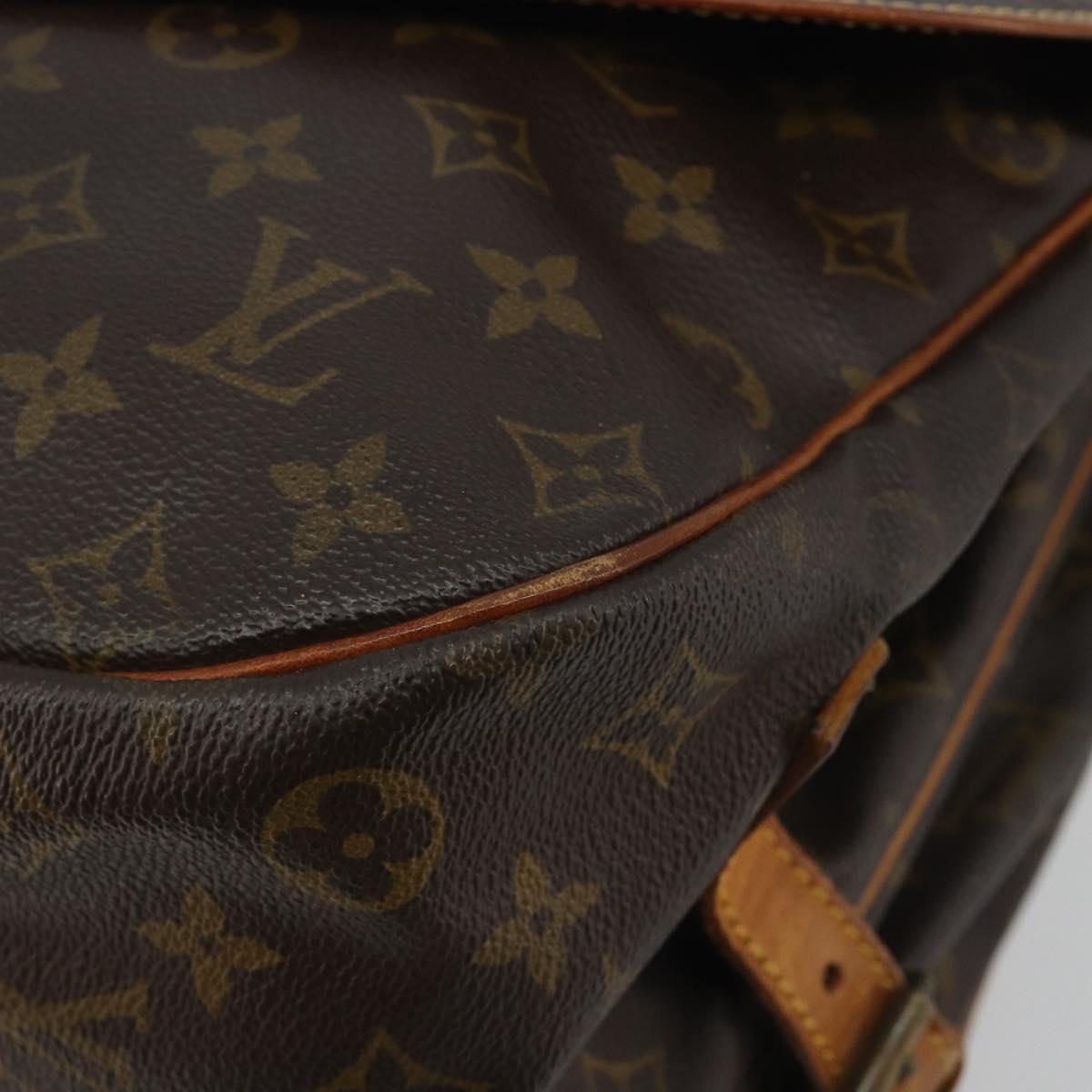 LOUIS VUITTON Monogram Saumur 35 Shoulder Bag M42254 LV Auth ep15155