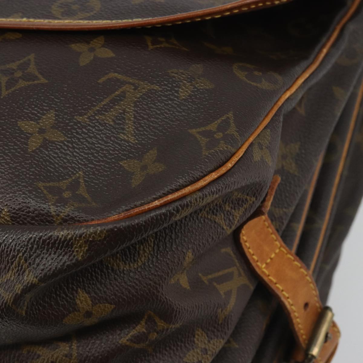 LOUIS VUITTON Monogram Saumur 35 Shoulder Bag M42254 LV Auth ep15155