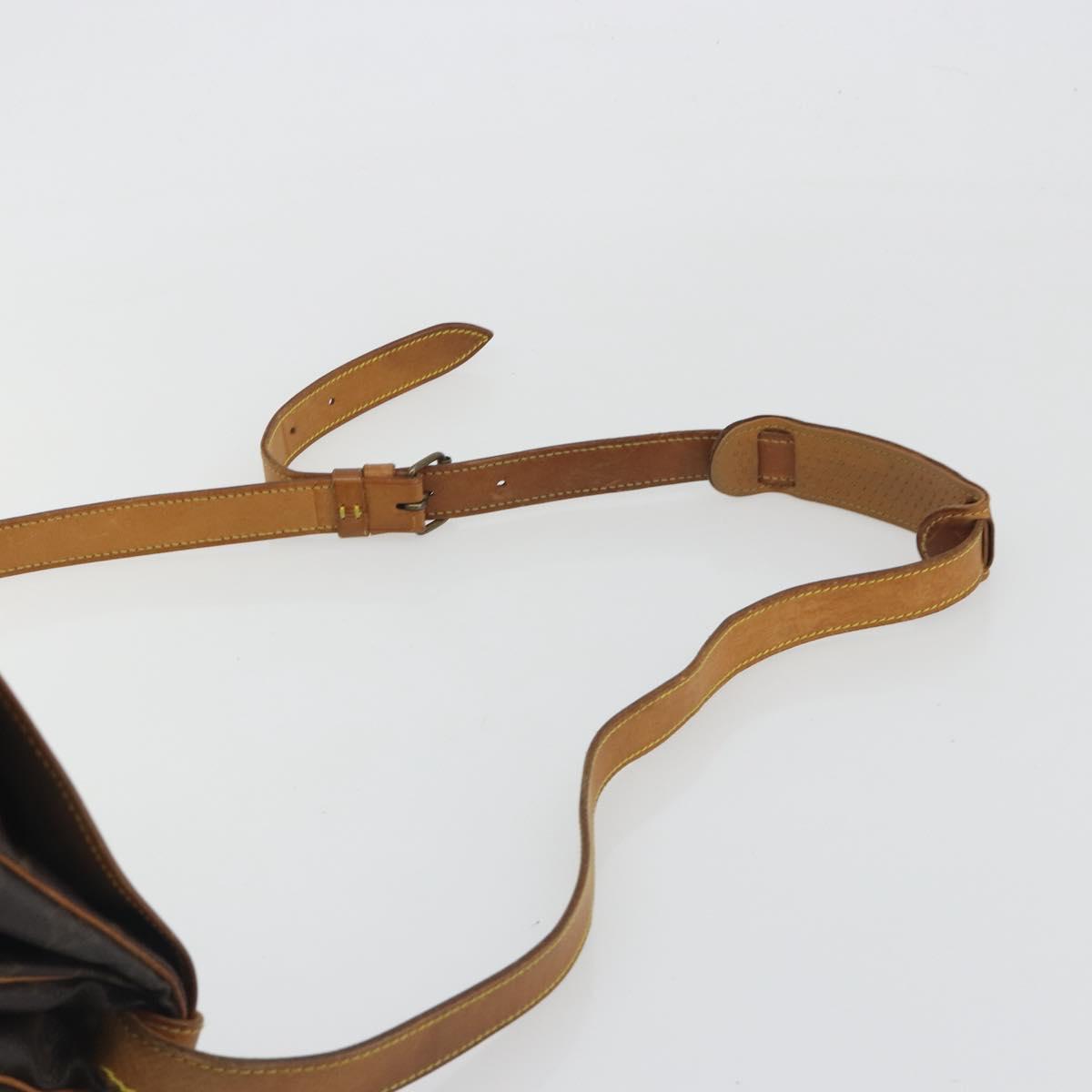 LOUIS VUITTON Monogram Saumur 35 Shoulder Bag M42254 LV Auth ep15155
