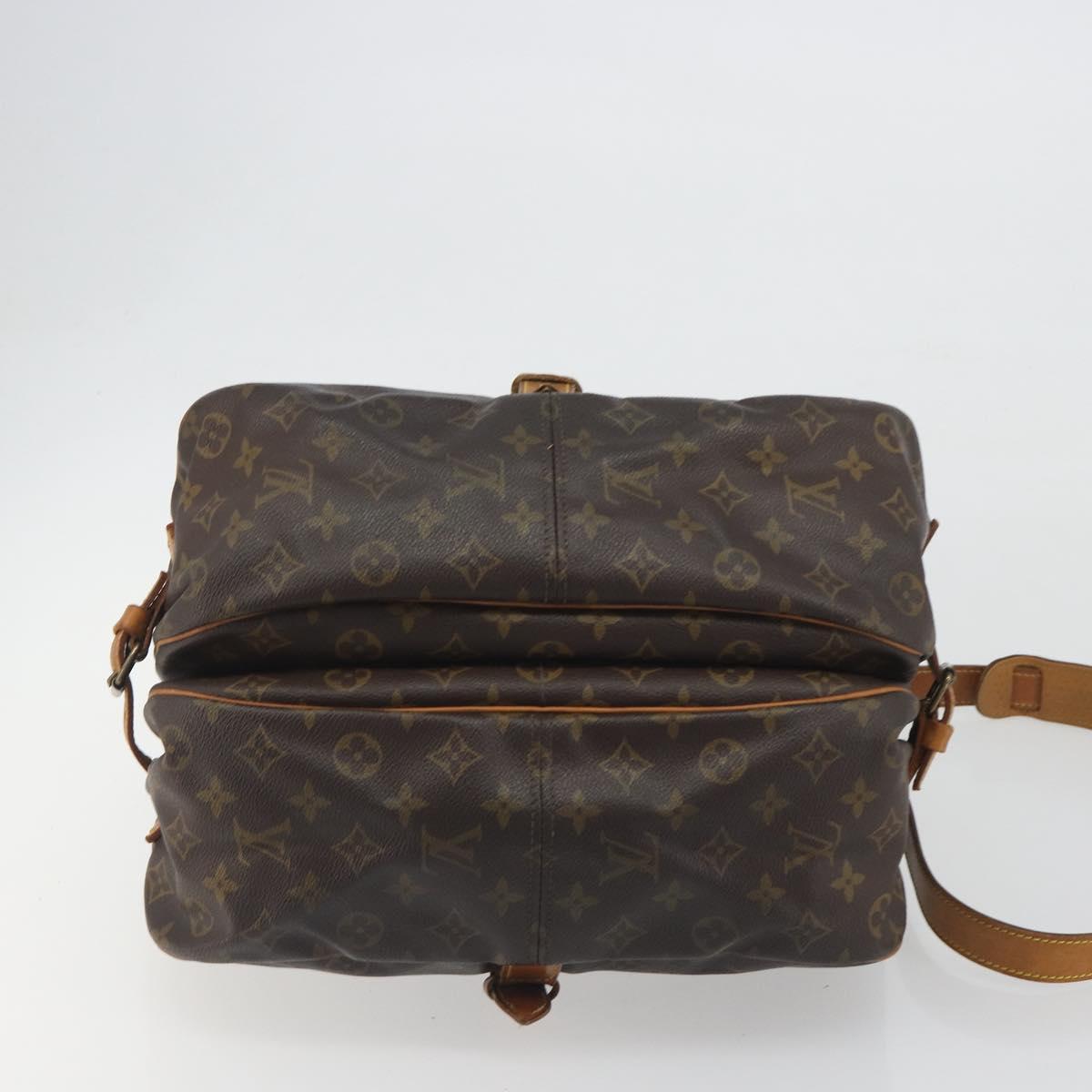 LOUIS VUITTON Monogram Saumur 35 Shoulder Bag M42254 LV Auth ep15155