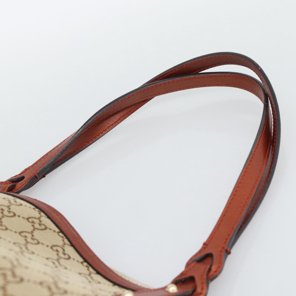 GUCCI GG Canvas Tote Bag Beige Red 247209 Auth ep15164