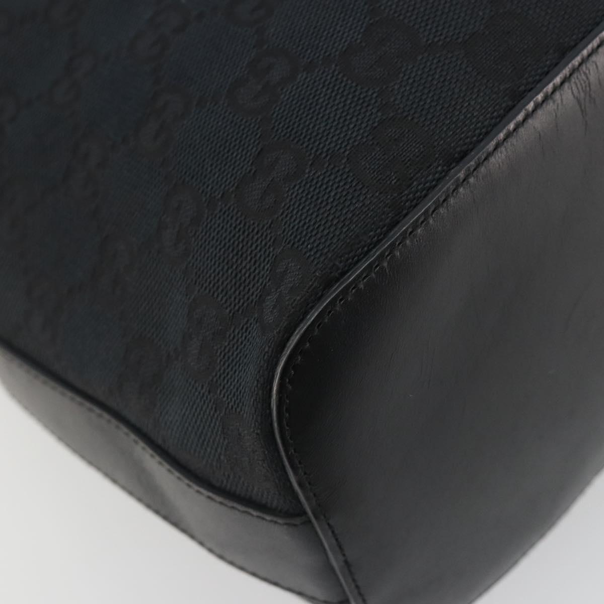 GUCCI GG Canvas Shoulder Bag Black Silver 001 3814 Auth ep15165A