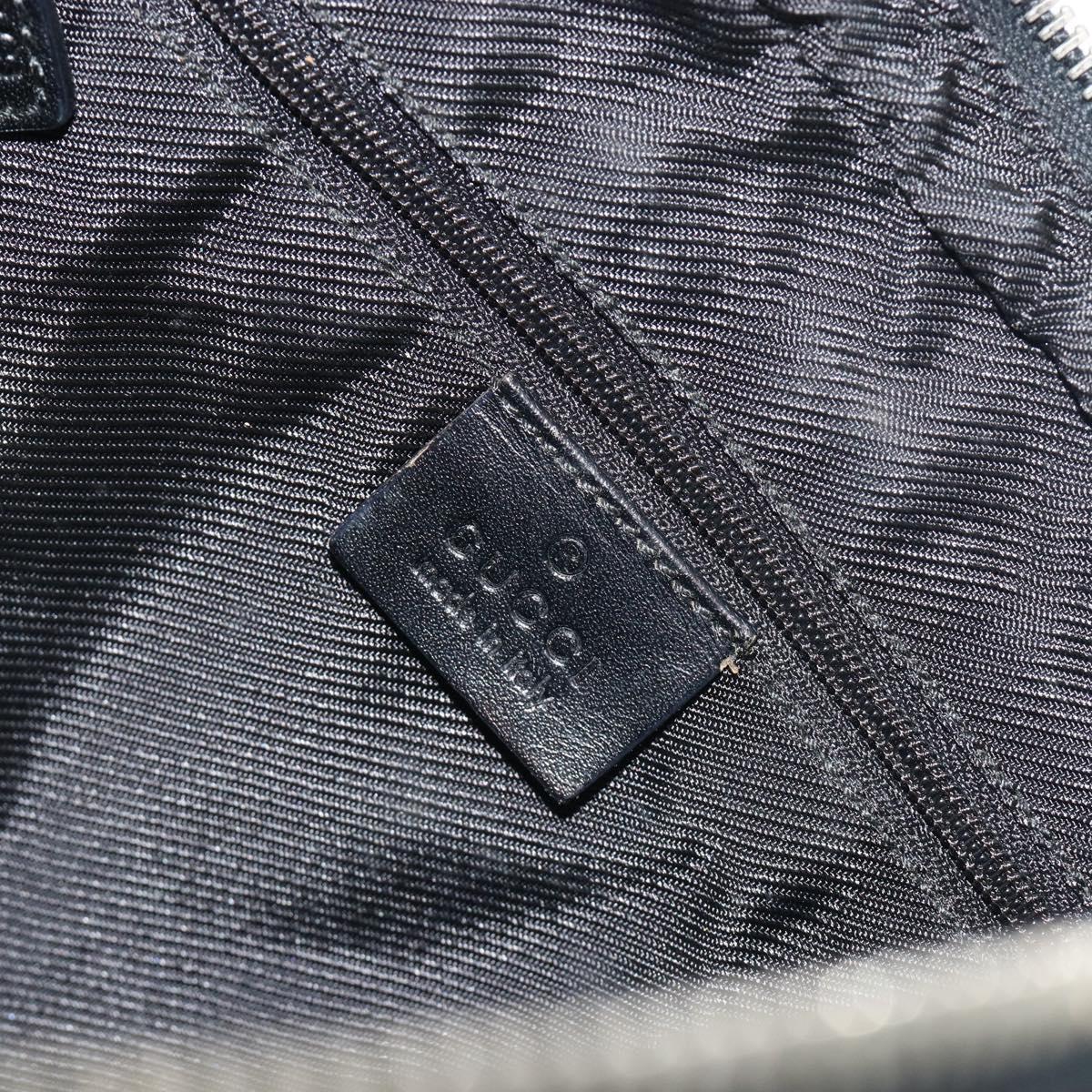 GUCCI GG Canvas Shoulder Bag Black Silver 001 3814 Auth ep15165A