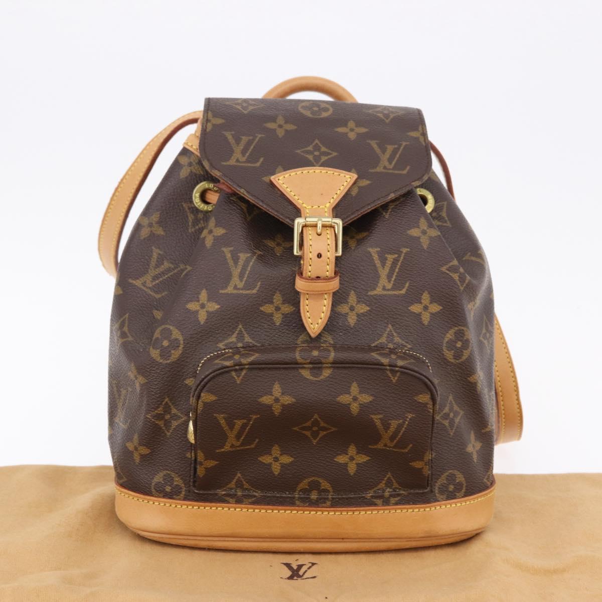 LOUIS VUITTON Monogram Montsouris PM Backpack M51137 LV Auth ep15175V