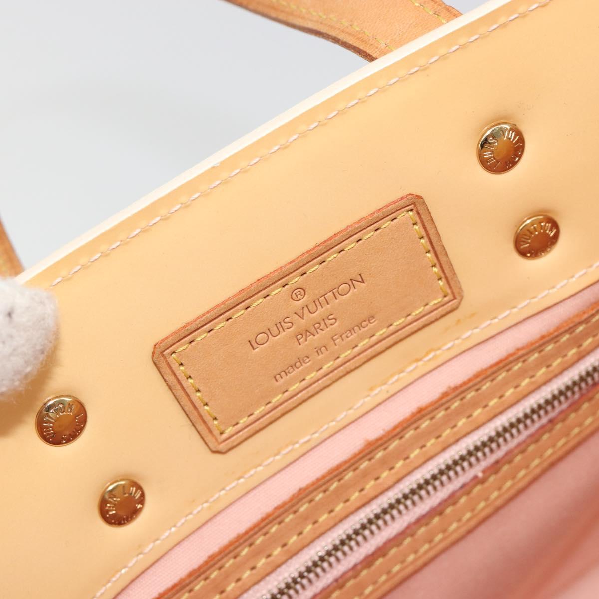 LOUIS VUITTON Monogram Vernis Reade PM Bag Marshmallow Pink M91306 Auth ep15176