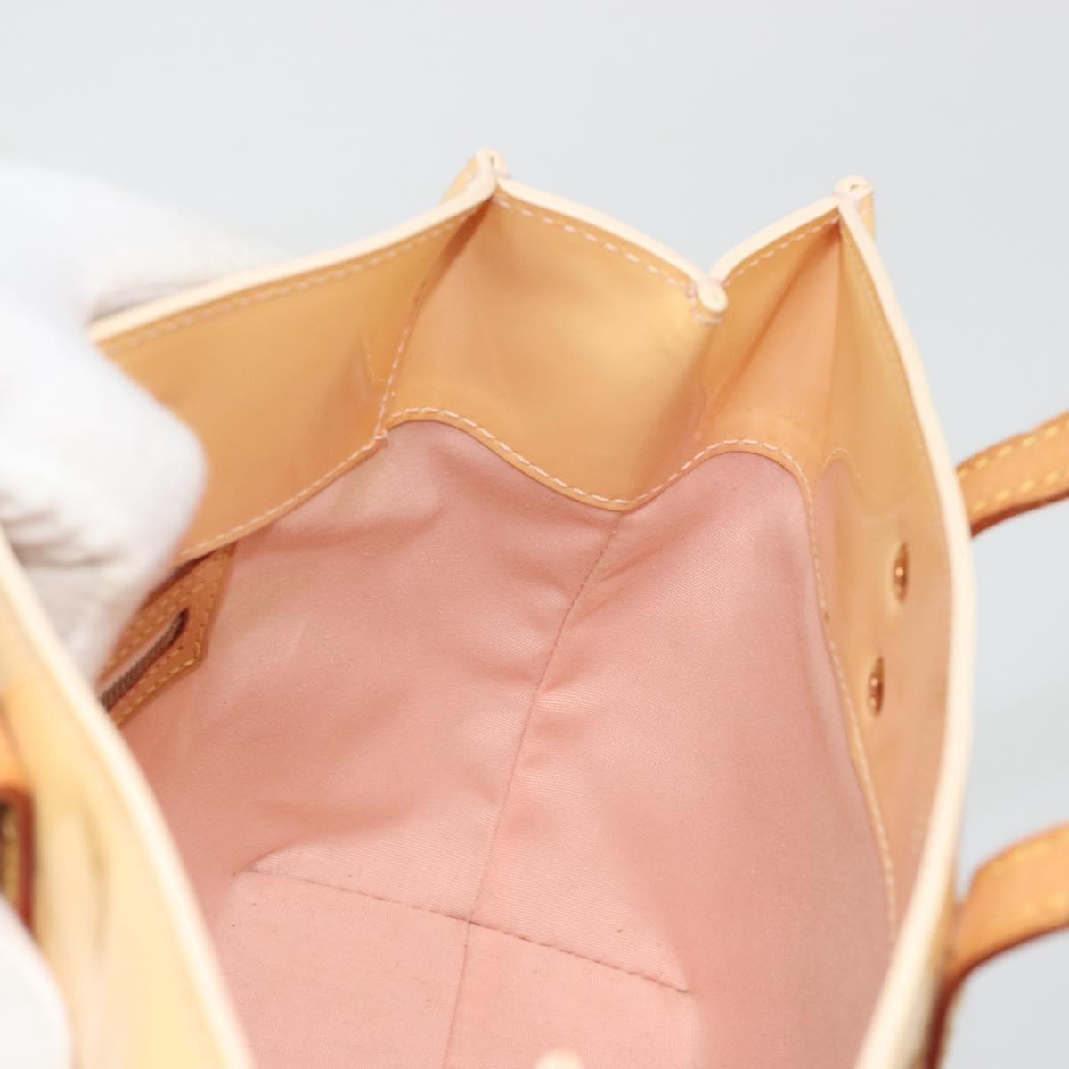 LOUIS VUITTON Monogram Vernis Reade PM Bag Marshmallow Pink M91306 Auth ep15176