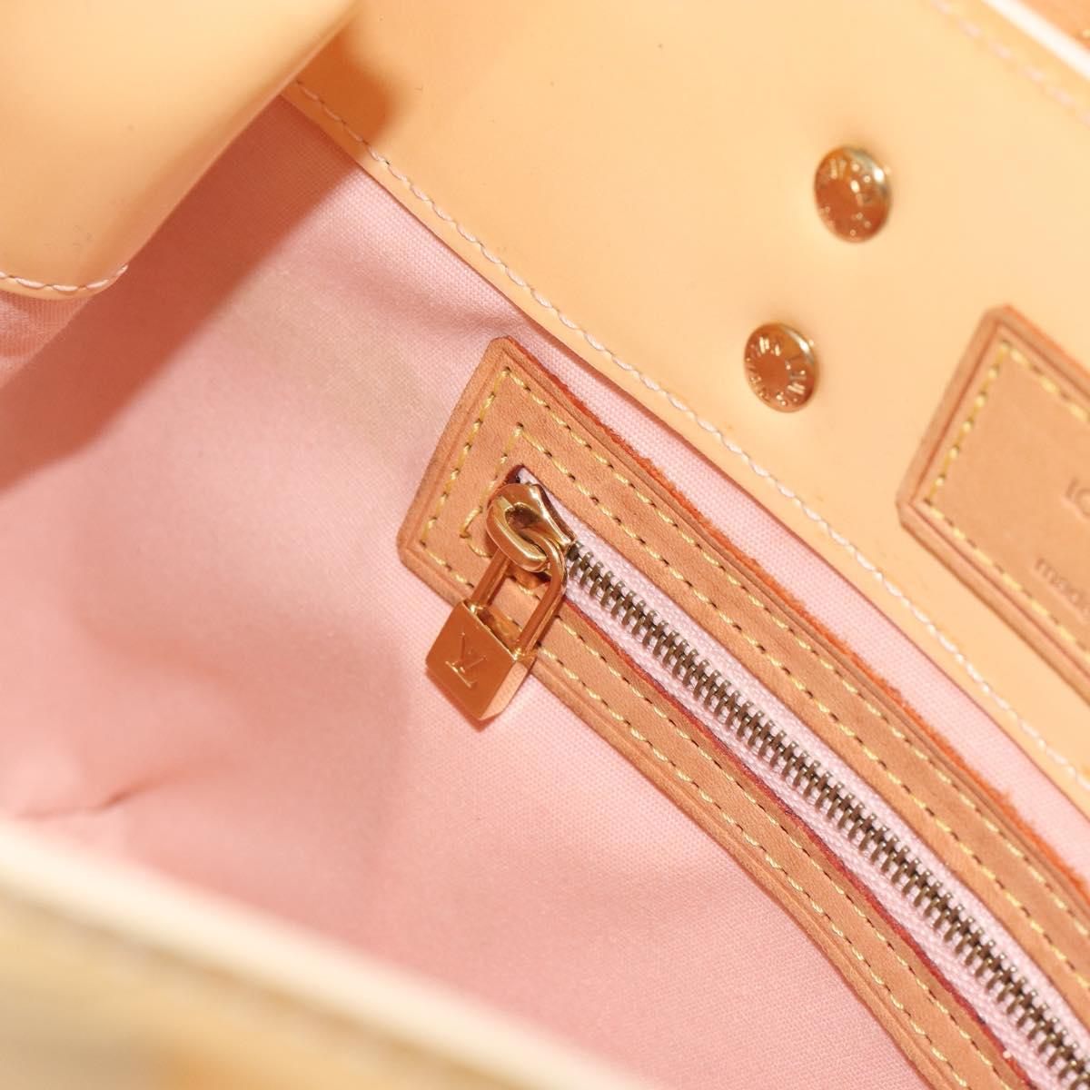 LOUIS VUITTON Monogram Vernis Reade PM Bag Marshmallow Pink M91306 Auth ep15176