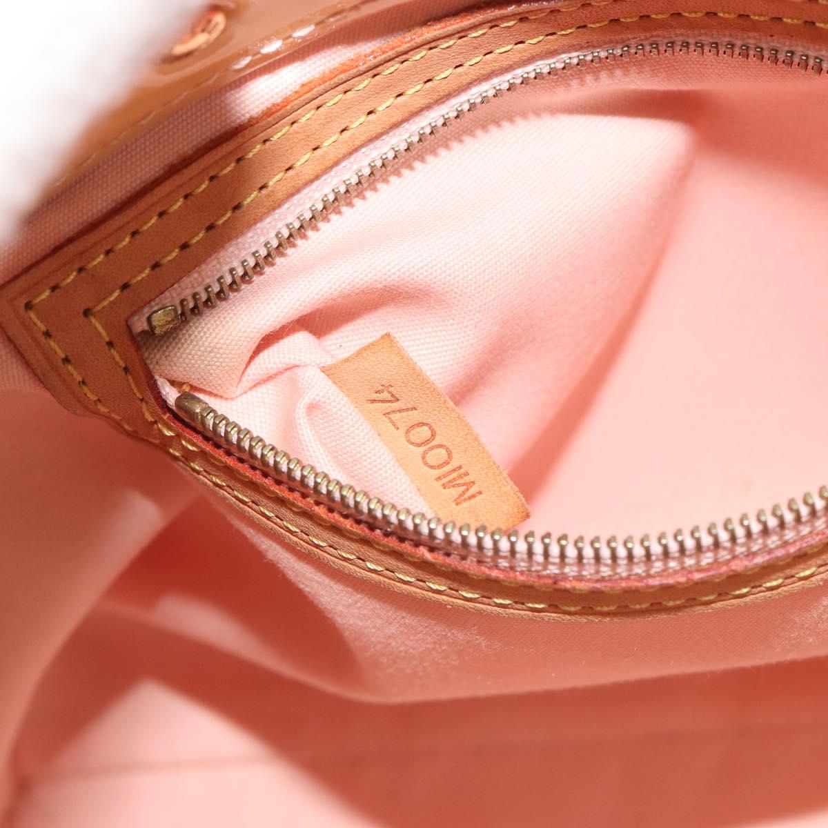 LOUIS VUITTON Monogram Vernis Reade PM Bag Marshmallow Pink M91306 Auth ep15176