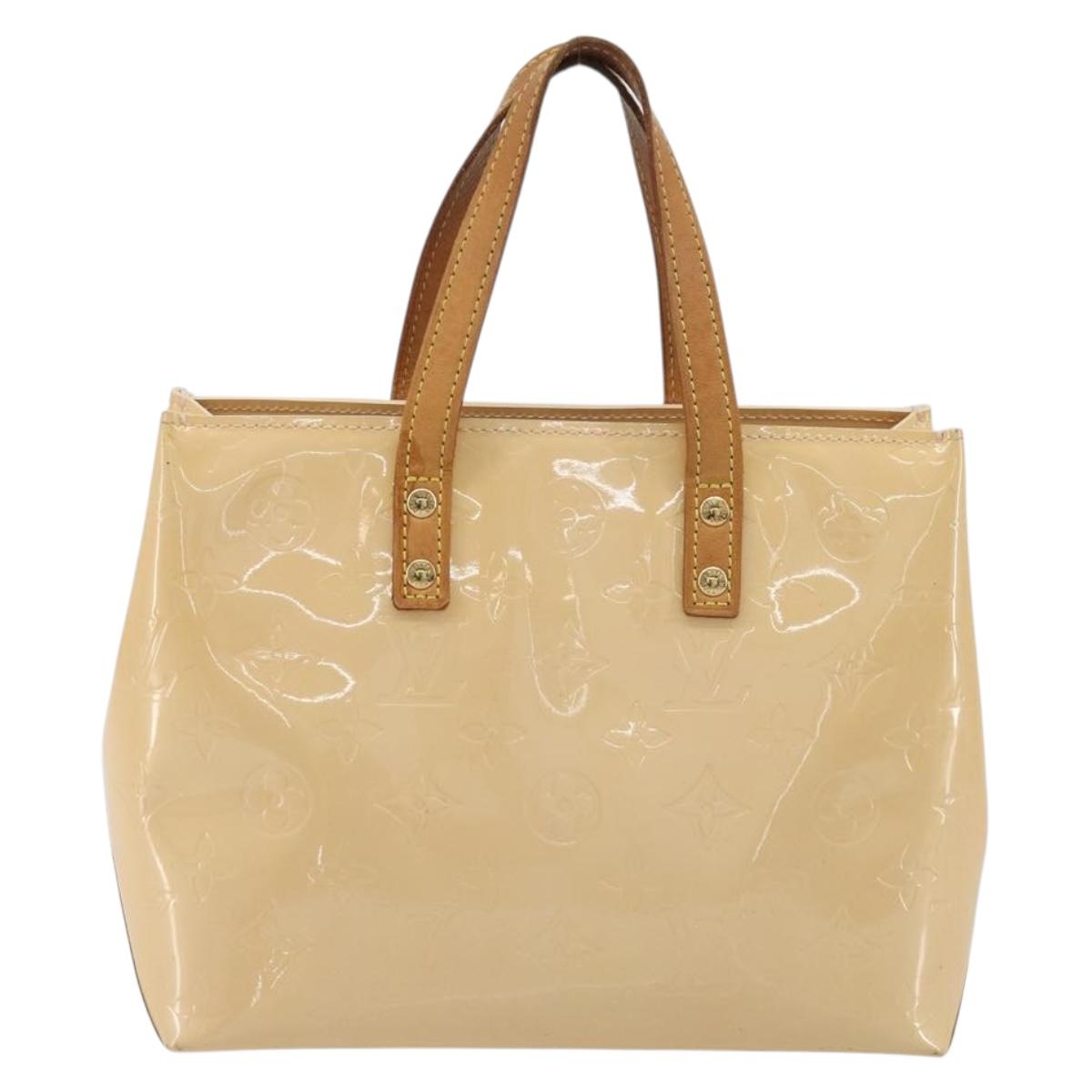 LOUIS VUITTON Monogram Vernis Reade PM Bag Marshmallow Pink M91306 Auth ep15176