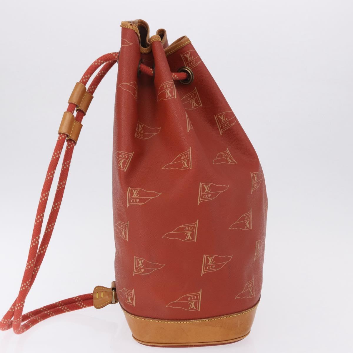 LOUIS VUITTON LV Cup Saint Tropez Shoulder Bag Red M80026 LV Auth ep15178