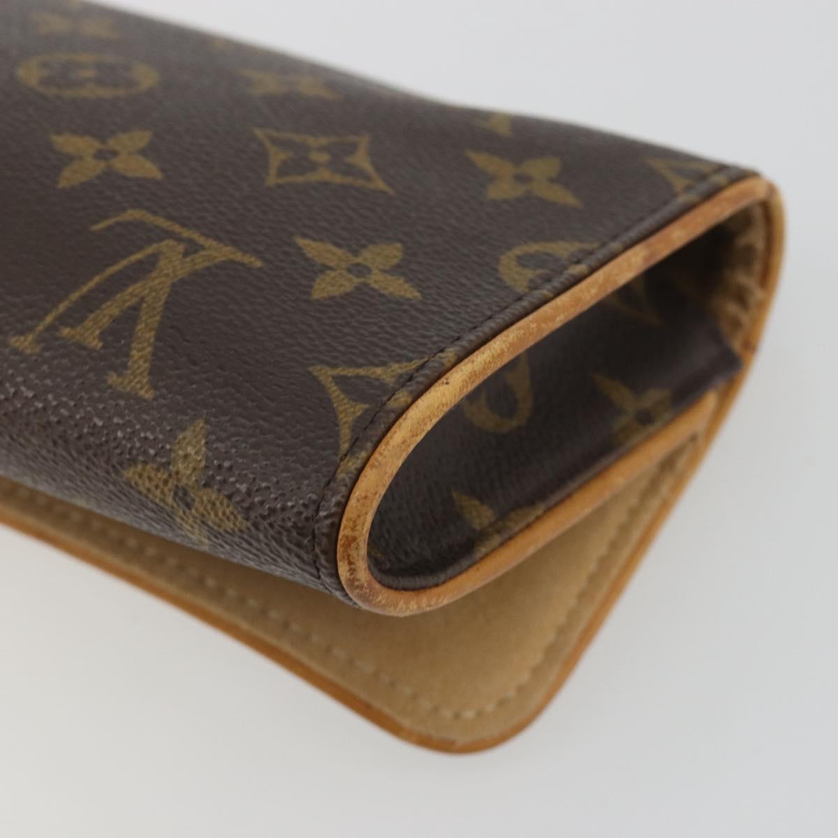 LOUIS VUITTON Monogram Pochette Twin GM Shoulder Bag M51852 LV Auth ep15180