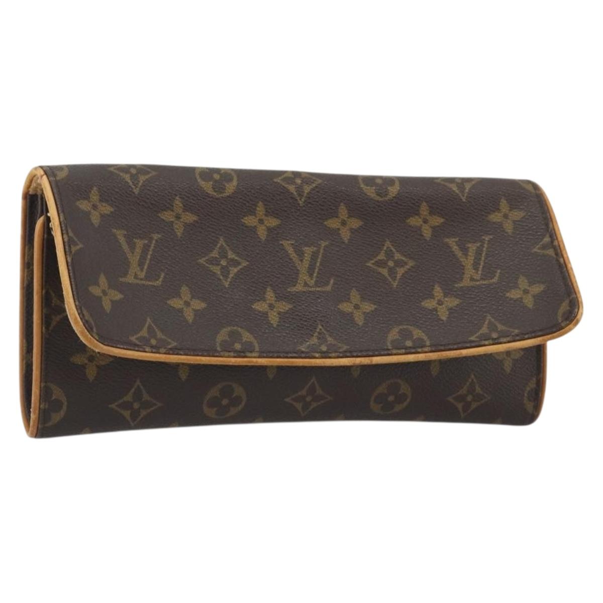 LOUIS VUITTON Monogram Pochette Twin GM Shoulder Bag M51852 LV Auth ep15180