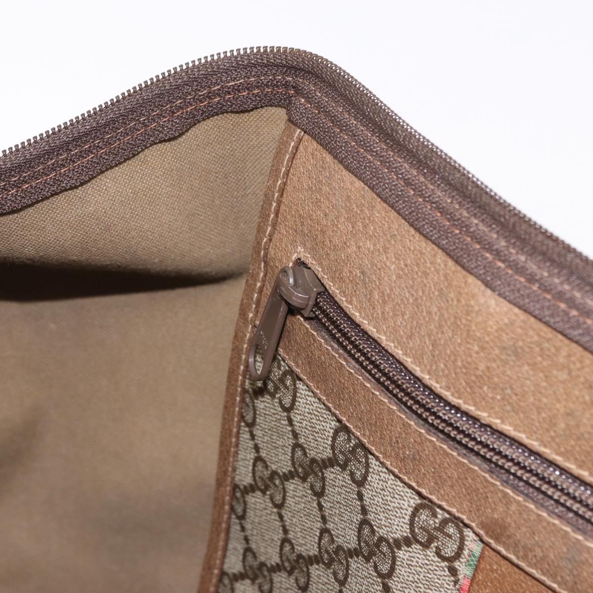 GUCCI GG Supreme Tote Bag PVC Leather Beige 89 19 012 Auth ep15184