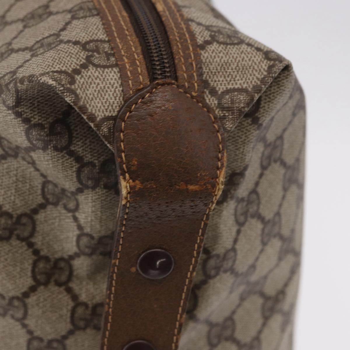 GUCCI GG Supreme Tote Bag PVC Leather Beige 89 19 012 Auth ep15184