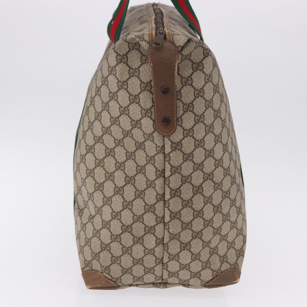 GUCCI GG Supreme Tote Bag PVC Leather Beige 89 19 012 Auth ep15184