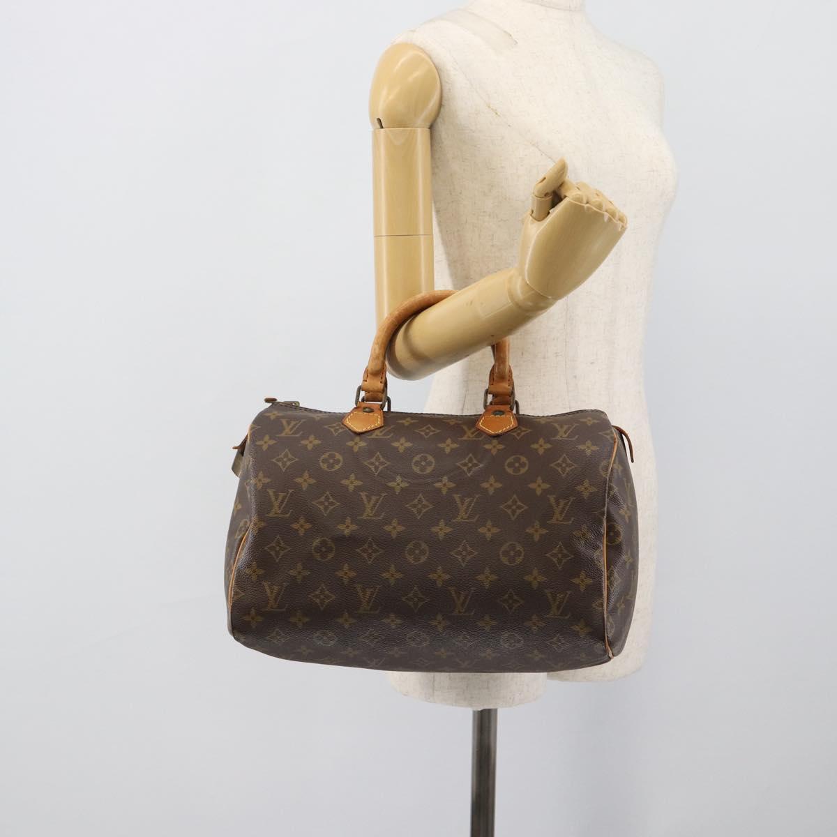 LOUIS VUITTON Monogram Speedy 30 Hand Bag M41526 LV Auth ep15187