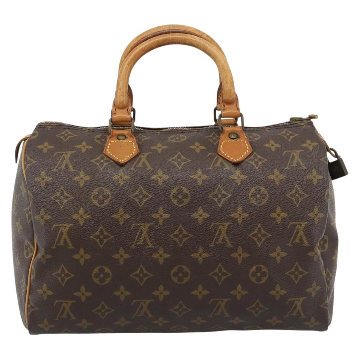 LOUIS VUITTON Monogram Speedy 30 Hand Bag M41526 LV Auth ep15187