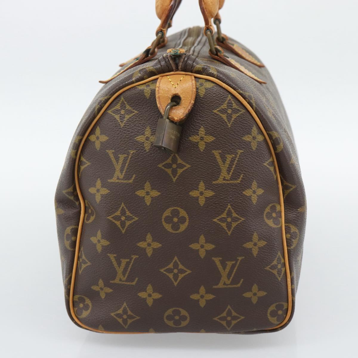 LOUIS VUITTON Monogram Speedy 30 Hand Bag M41526 LV Auth ep15187