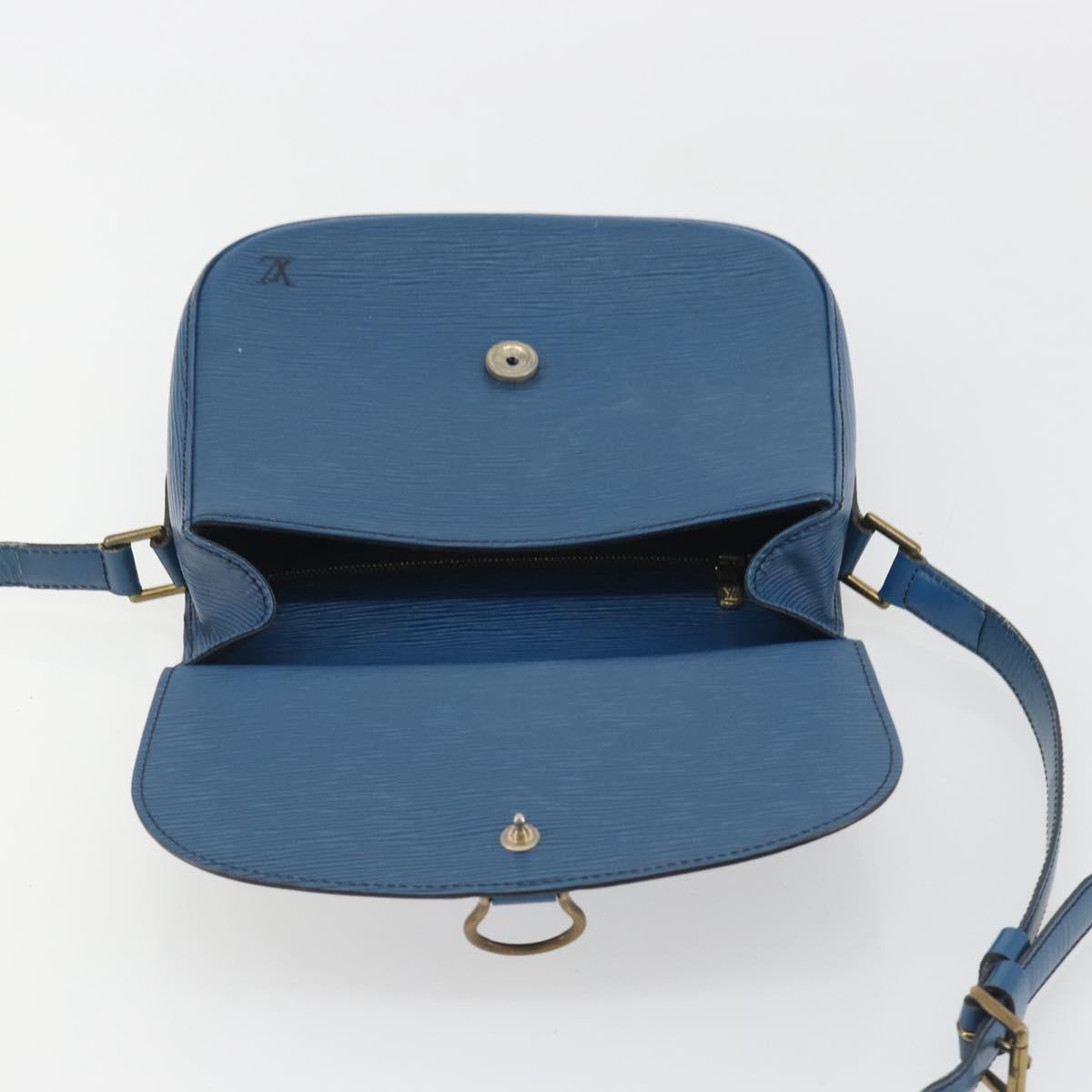 LOUIS VUITTON Epi Saint Cloud GM Shoulder Bag Blue M52195 LV Auth ep15188