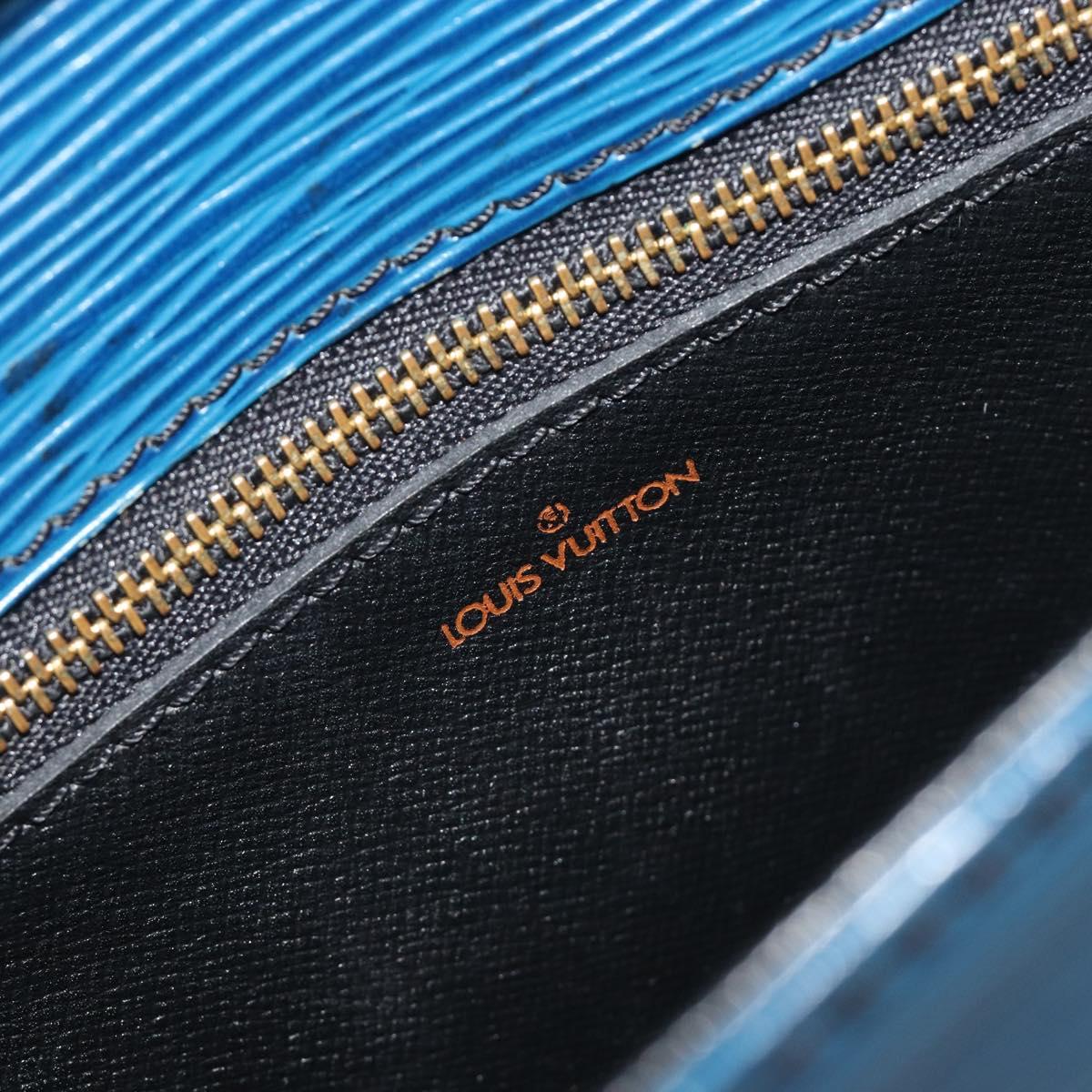 LOUIS VUITTON Epi Saint Cloud GM Shoulder Bag Blue M52195 LV Auth ep15188