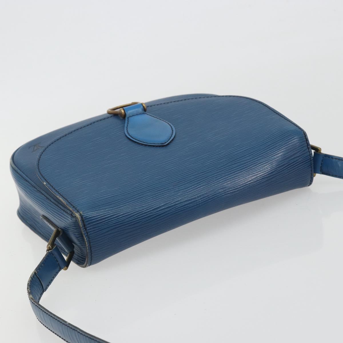 LOUIS VUITTON Epi Saint Cloud GM Shoulder Bag Blue M52195 LV Auth ep15188