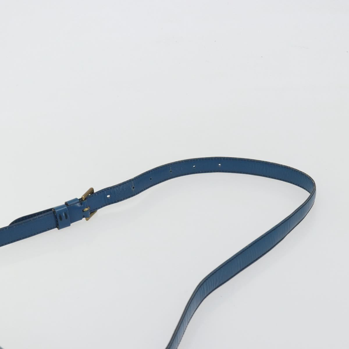 LOUIS VUITTON Epi Saint Cloud GM Shoulder Bag Blue M52195 LV Auth ep15188