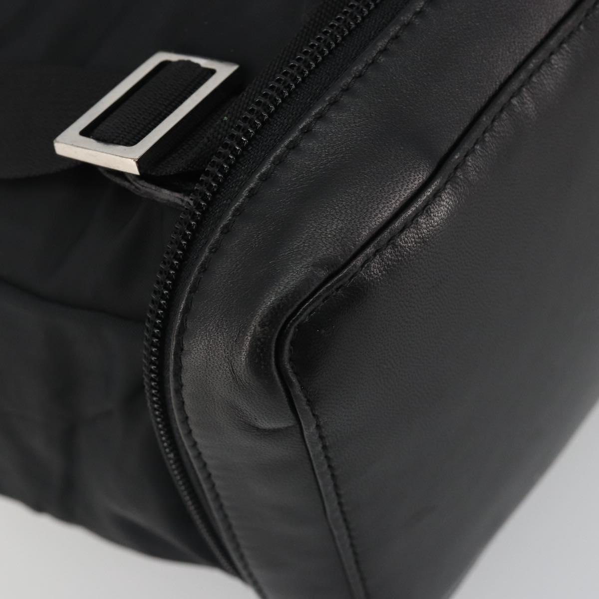 GUCCI Hand Bag Leather Black Silver 019 0341 Auth ep15190
